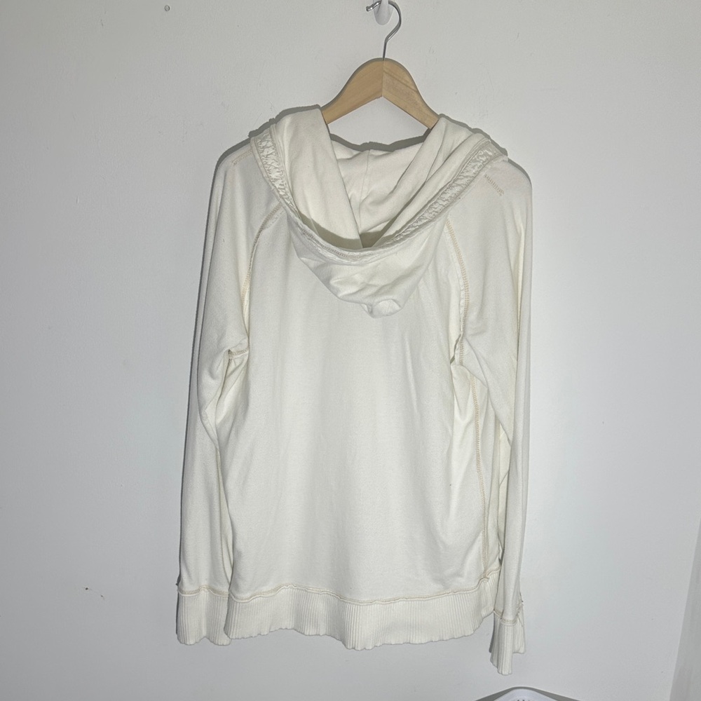 Elegant Cream Hooded Sweater